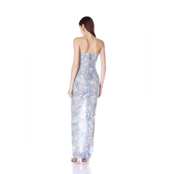 NWOT BRONX AND BANCO Farah Ocean Blue Sequin Multi Strapless Maxi Dress - Picture 6 of 16